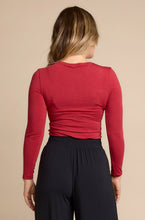 Load image into Gallery viewer, Tani High Neck Long Sleeve  / Red Berry
