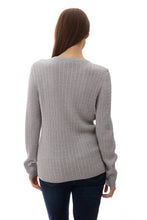 Load image into Gallery viewer, Cable Pullover - Silver
