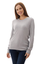 Load image into Gallery viewer, Cable Pullover - Silver
