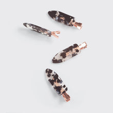 Load image into Gallery viewer, Eco-Friendly Creaseless Clips 4pc Set - Black Terrazzo
