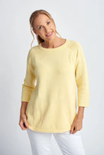 Load image into Gallery viewer, Cotton 3/4 Sleeve Raglan Jumper Lemon
