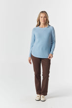 Load image into Gallery viewer, The Classic Merino Cotton Raglan Jumper - Air Blue
