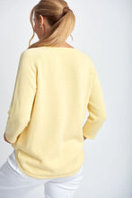 Load image into Gallery viewer, Cotton 3/4 Sleeve Raglan Jumper Lemon
