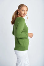 Load image into Gallery viewer, Cotton Raglan Jumper Green Leaf
