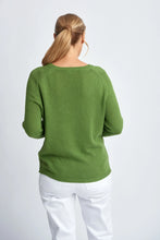 Load image into Gallery viewer, Cotton Raglan Jumper Green Leaf
