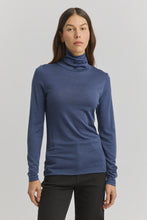 Load image into Gallery viewer, Turtle Neck Merino Tee / Galaxy
