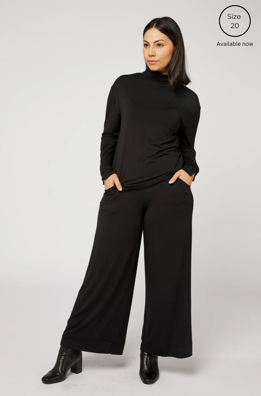 Bella Palazzo Pant / Black