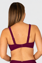 Load image into Gallery viewer, Rococco E/F/G Cup Lace Bikini Bra Top Berry
