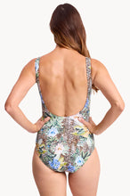 Load image into Gallery viewer, Tropica Gathered Surplice One Piece - Army
