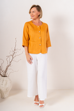 Load image into Gallery viewer, Marigold Linen Utility Jacket
