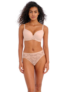 Offbeat Moulded Plunge Bra / Natural Beige