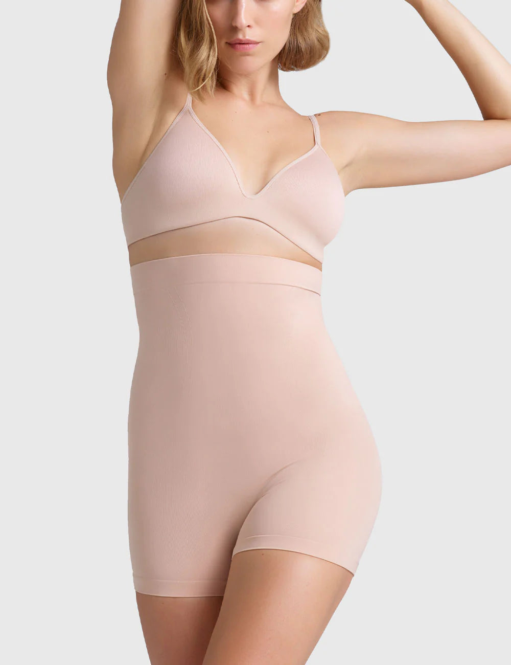 Powerlite High Waisted Shortie - Rose Beige