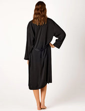 Load image into Gallery viewer, Lounge Recycled Poly Satin Gown - Black

