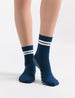 Organic Cotton Grip Crew Sock - Empress