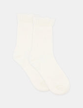 Load image into Gallery viewer, Organic Cotton Ruffle Sock - Buttercream
