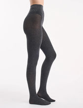 Load image into Gallery viewer, Textured Knit Tight - Charcoal

