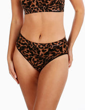 Load image into Gallery viewer, Bondi Bare Seamless Hi Cut Brief - Leopard
