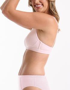 Refined Rib Plunge Bra - Shell