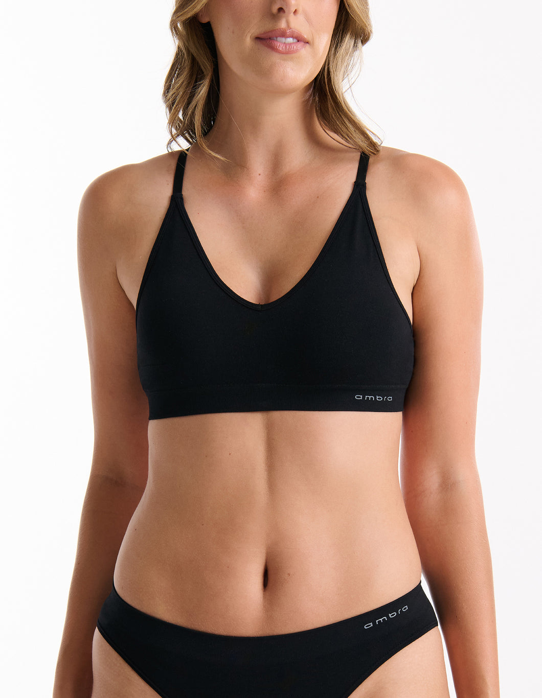 Ambra Purebasics Triangle Bralette - Black