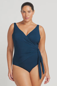 Navy Aria Hayes D / DD Cup Underwire One Piece