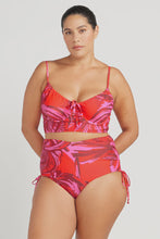 Load image into Gallery viewer, Les Fauves Degas Underwire Midriff Bikini Top - Red
