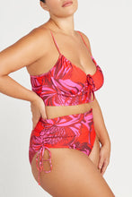 Load image into Gallery viewer, Les Fauves Degas Underwire Midriff Bikini Top - Red
