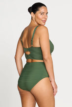 Load image into Gallery viewer, Aria Renoir High Waist Swim Pant Olive
