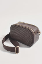 Load image into Gallery viewer, Percy Weave Crossbody Bag (Choc)
