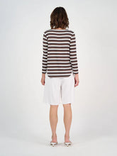 Load image into Gallery viewer, Adele Long Sleeve Bamboo Top - Brown Stripe
