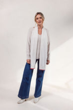 Load image into Gallery viewer, V Neck Angora Dolman Sweater - Silver
