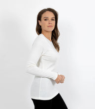 Load image into Gallery viewer, Pure Merino Wool 240gsm Long Sleeve Ivory
