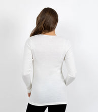 Load image into Gallery viewer, Pure Merino Wool 240gsm Long Sleeve Ivory
