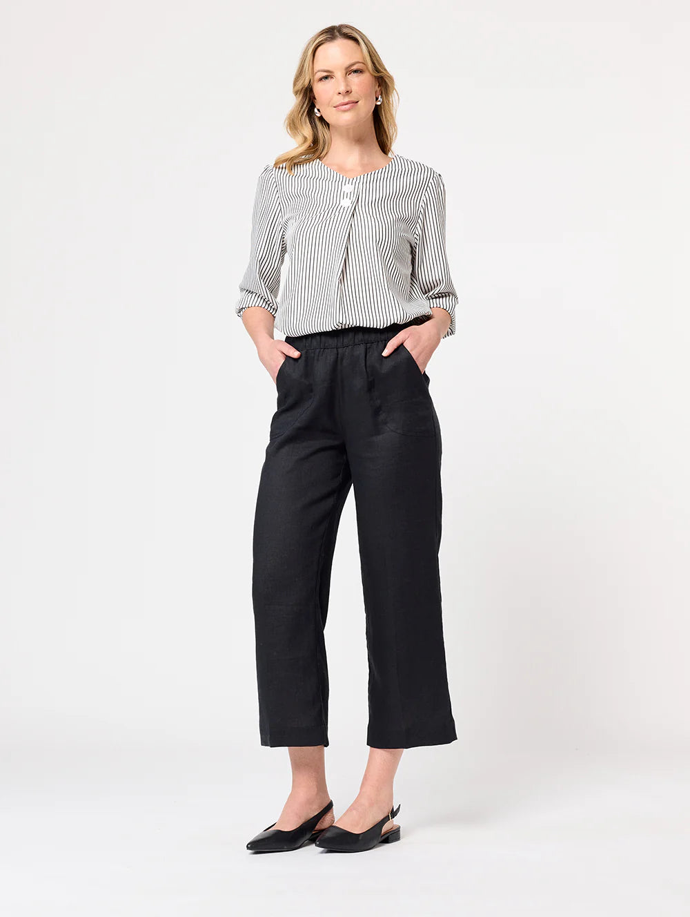 Monty Short Length Pant Black