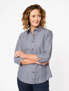 Melika 3/4 Sleeve Shirt / Ink
