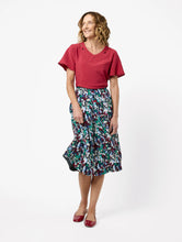 Load image into Gallery viewer, Louisa V Neck Blouse Viking Red
