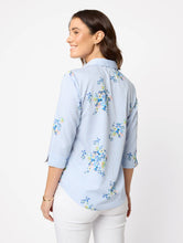 Load image into Gallery viewer, Cindy 3/4 Sleeve Shirt Sapphire
