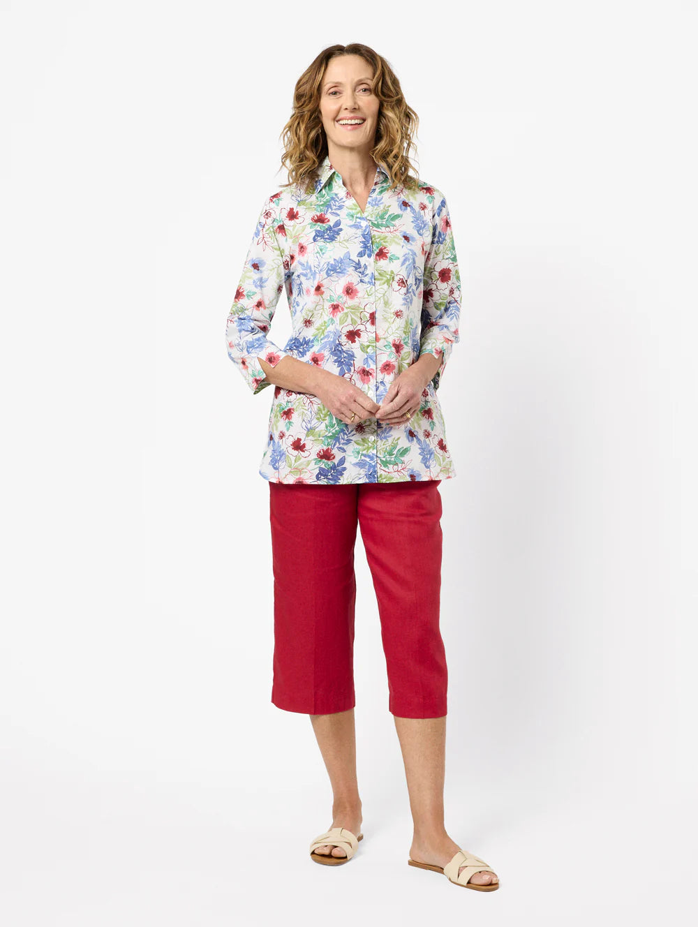 Monty 3/4 Length Pant Viking Red