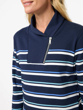 Load image into Gallery viewer, Meila Half Zip Top Ink
