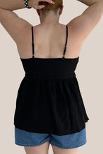 Load image into Gallery viewer, LL Lucia Pleated Cami - Black

