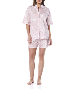 Blanche Cotton Floral Short PJ Set / Pink