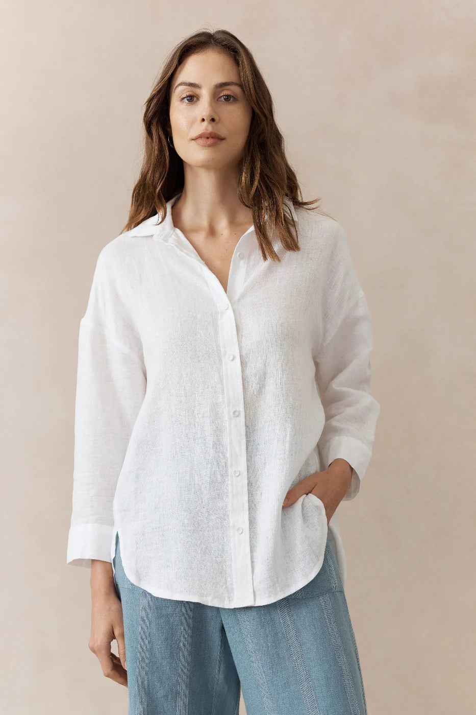 LL Boyfriend Shirt / White