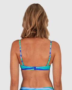 High Seas Twist Bandeau Bikini Bra Top Atlantic