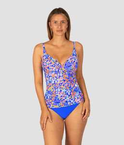 BAKU Biarritz D/E Cup Wrap Singlet Top - Sapphire
