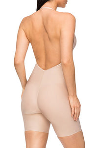 Body Define Backless Jumpsuit - Warm Taupe