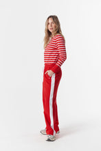 Load image into Gallery viewer, CPS Track Stripe Trackie - Salsa / White
