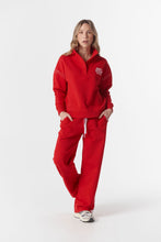 Load image into Gallery viewer, CPS Track Stripe Trackie - Salsa / White
