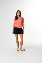 Load image into Gallery viewer, Solar Knitted Henley - Peach
