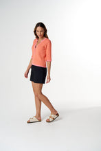 Load image into Gallery viewer, Solar Knitted Henley - Peach
