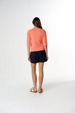 Load image into Gallery viewer, Solar Knitted Henley - Peach
