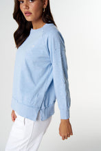 Load image into Gallery viewer, The Fave Cross Sweater - Skyride Blue
